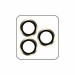 For iPhone 14 Pro / 14 Pro Max TOTUDESIGN AB-061 Golden Shield Series Metal Frame Camera Lens Film(Gold)