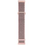 For Fitbit Versa 3 Nylon Rubber Buckle Watch Band(Powder Sand)