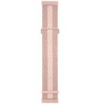 For Fitbit Versa 3 Nylon Rubber Buckle Watch Band(Striped Pink)