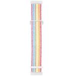 For Fitbit Versa 3 Nylon Rubber Buckle Watch Band(Thin Rainbow)