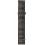 For Fitbit Versa 3 Nylon Rubber Buckle Watch Band(Black Grey)