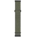 For Fitbit Versa 3 Nylon Rubber Buckle Watch Band(Deep Olive)
