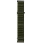 For Fitbit Versa 3 Nylon Rubber Buckle Watch Band(Army Green)