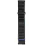 For Fitbit Versa 3 Nylon Rubber Buckle Watch Band(Charcoal)
