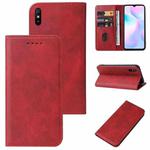 For Xiaomi Redmi 9AT Magnetic Closure Leather Phone Case(Red)