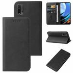 For Xiaomi Redmi 9T Magnetic Closure Leather Phone Case(Black)