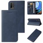 For Xiaomi Redmi 9T Magnetic Closure Leather Phone Case(Blue)