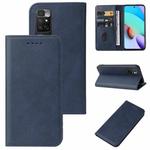 For Xiaomi Redmi 10 China / Note 11 4G China Magnetic Closure Leather Phone Case(Blue)