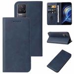 For Xiaomi Redmi K50 Magnetic Closure Leather Phone Case(Blue)