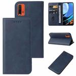For Xiaomi Redmi 9 Power India Magnetic Closure Leather Phone Case(Blue)