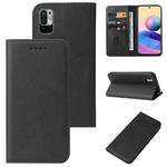 For Xiaomi Redmi Note 10 JE Magnetic Closure Leather Phone Case(Black)