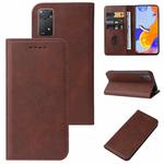 For Xiaomi Redmi Note 11 Pro Magnetic Closure Leather Phone Case(Brown)