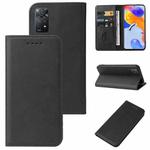 For Xiaomi Redmi Note 11 Pro 5G Magnetic Closure Leather Phone Case(Black)