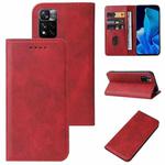 For Xiaomi Mi 11i HyperCharge Magnetic Closure Leather Phone Case(Red)
