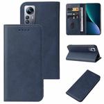 For Xiaomi 12 Pro Dimensity Magnetic Closure Leather Phone Case(Blue)