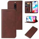 For Xiaomi Redmi 8 Magnetic Closure Leather Phone Case(Brown)