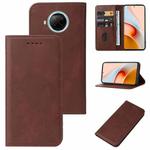 For Xiaomi Mi 10T Lite 5G Magnetic Closure Leather Phone Case(Brown)