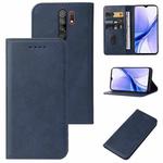 For Xiaomi Poco M2 Magnetic Closure Leather Phone Case(Blue)