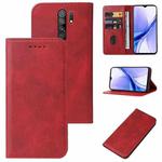 For Xiaomi Poco M2 Magnetic Closure Leather Phone Case(Red)