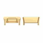 For OPPO Watch Free 1 Pair Metal Watch Band Connector(Gold)