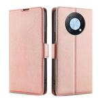 For Huawei nova Y90 4G Ultra-thin Voltage Side Buckle Horizontal Flip Leather Phone Case(Rose Gold)