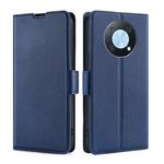For Huawei nova Y90 4G Ultra-thin Voltage Side Buckle Horizontal Flip Leather Phone Case(Blue)