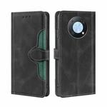 For Huawei nova Y90 4G Skin Feel Magnetic Buckle Leather Phone Case(Black)
