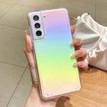 For Samsung Galaxy S21+ 5G Color Plating Acrylic + TPU Phone Case(Rainbow)