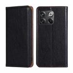 For OnePlus Ace Pro 5G Gloss Oil Solid Color Magnetic Leather Phone Case(Black)