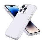 Fine Hole Phone Case For iPhone 14 Pro Max(Transparent White)