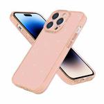 For iPhone 14 Pro Fine Hole Phone Case(Shining Gold)