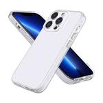 For iPhone 13 Pro Fine Hole Phone Case (Transparent White)