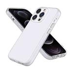 For iPhone 12 Pro Fine Hole Phone Case(Transparent White)