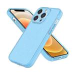 For iPhone 12 Fine Hole Phone Case(Shining Sky Blue)