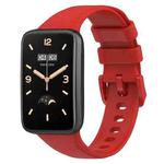 For Xiaomi Mi Band 7 Pro Litchi Texture Leather Watch Band(Red)
