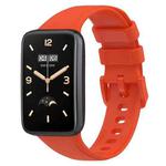 For Xiaomi Mi Band 7 Pro Litchi Texture Leather Watch Band(Orange)