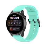 For Huawei Watch3 Pro New Solid Color Soft Silicone Watch Band(Teal)