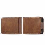 For Samsung Galaxy Z Flip4 5G LC.IMEEKE RFID Anti-theft Leather Phone Case(Brown)