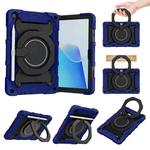 For Huawei MatePad T 10s / T10 Armor Contrast Color Silicone + PC Tablet Case(Dark Blue)