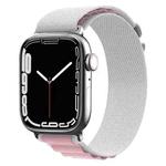 Nylon Watch Band For Apple Watch Series 8&7 45mm / SE 2&6&SE&5&4 44mm / 3&2&1 42mm (Purple gray)