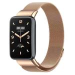 For Xiaomi Mi Band 7 Pro Milanese Stainless Steel Watch Band(Rose Gold)