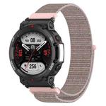 For Amazfit T-Rex2 Nylon Loop Buckle Watch Band(Powder Sand)