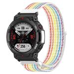 For Amazfit T-Rex2 Nylon Loop Buckle Watch Band(Colorful)