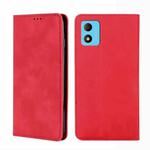 For TCL 305i Skin Feel Magnetic Horizontal Flip Leather Phone Case(Red)