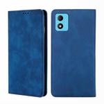 For TCL 305i Skin Feel Magnetic Horizontal Flip Leather Phone Case(Blue)