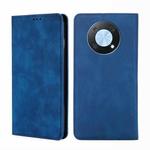 For Huawei nova Y90 4G Skin Feel Magnetic Horizontal Flip Leather Phone Case(Blue)