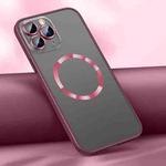 For iPhone 11 Pro Max Skin Feel MagSafe Magnetic Case (Red)