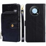 For Huawei nova Y90 4G Zipper Bag Leather Phone Case(Black)
