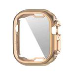 PET Film TPU Watch Case For Apple Watch Ultra 49mm / Ultra 2 49mm(Rose Gold)