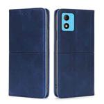 For TCL 305i Cow Texture Magnetic Horizontal Flip Leather Phone Case(Blue)